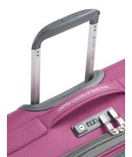 BENETTON UCB SOFT valise cabine extensible pivoine - Valises cabine - 6