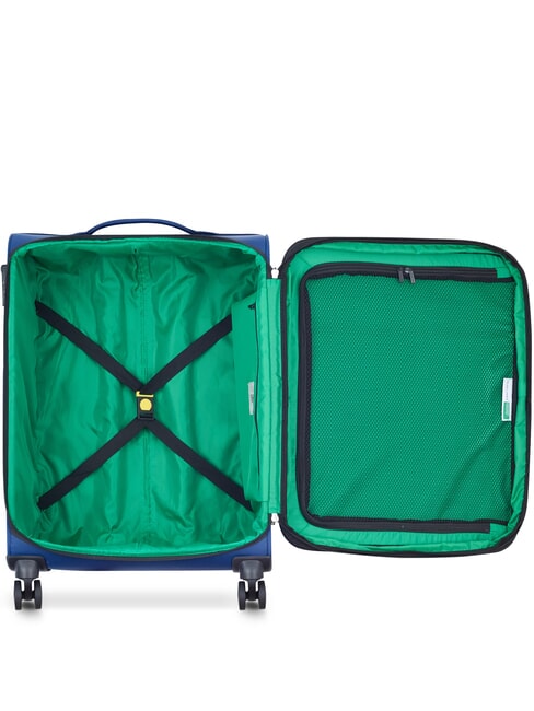 COLOR BLOCK Chariot moyen, extensible bleu - Valises Semi-rigides