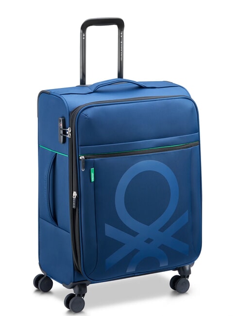COLOR BLOCK Chariot moyen, extensible bleu - Valises Semi-rigides