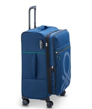 BENETTON By DELSEY COLOR BLOCK Chariot moyen, extensible bleu - Valises Semi-rigides - 4