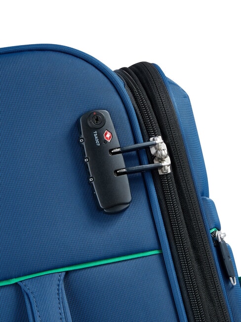 COLOR BLOCK Chariot moyen, extensible bleu - Valises Semi-rigides