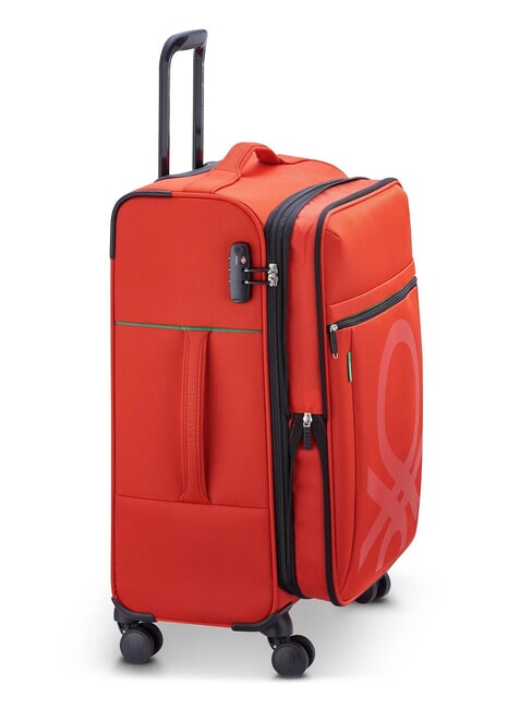 COLOR BLOCK Cabine extensible + chariot moyen + grand ensemble ROUGE - Ensemble Valises