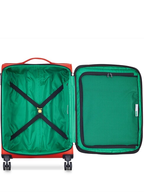COLOR BLOCK Cabine extensible + chariot moyen + grand ensemble ROUGE - Ensemble Valises