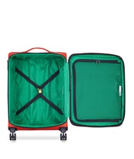 BENETTON By DELSEY COLOR BLOCK Cabine extensible + chariot moyen + grand ensemble ROUGE - Ensemble Valises - 3