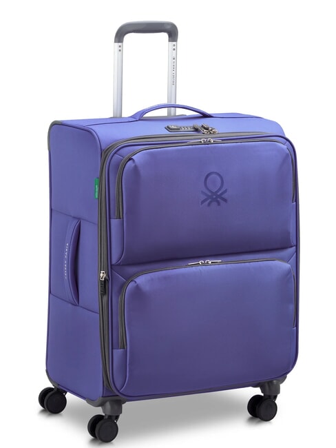 UCB SOFT Ensemble cabine extensible + chariot moyen + grand Violet - Ensemble Valises