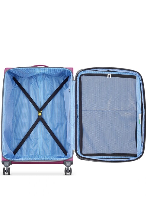 UCB SOFT Grand chariot extensible pivoine - Valises Semi-rigides