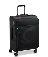 BENETTON By DELSEY COLOR BLOCK Chariot moyen, extensible Noir - Valises Semi-rigides - 3