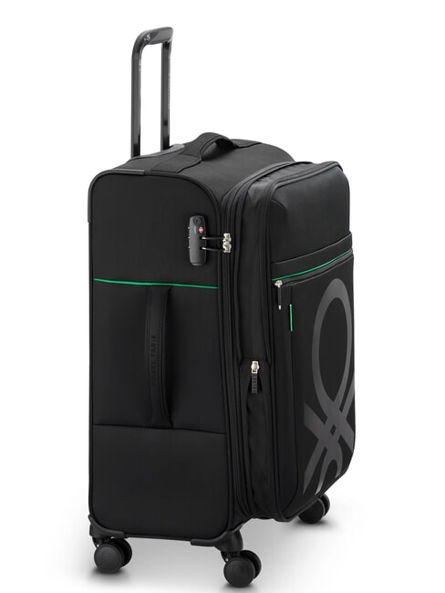 COLOR BLOCK Chariot moyen, extensible Noir - Valises Semi-rigides
