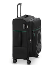 BENETTON By DELSEY COLOR BLOCK Chariot moyen, extensible Noir - Valises Semi-rigides - 4