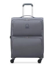 BENETTON UCB SOFT Ensemble cabine extensible + chariot moyen + grand anthracite - Ensemble Valises - 2
