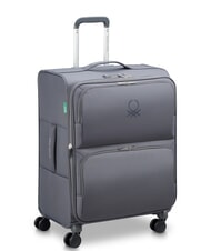 BENETTON UCB SOFT Ensemble cabine extensible + chariot moyen + grand anthracite - Ensemble Valises - 4