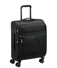 BENETTON By DELSEY COLOR BLOCK valise cabine extensible Noir - Valises cabine - 3