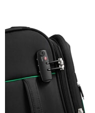 BENETTON By DELSEY COLOR BLOCK valise cabine extensible Noir - Valises cabine - 5