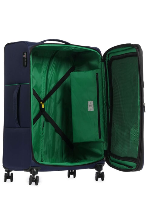 COLOR BLOCK Grand chariot extensible bleu - Valises Semi-rigides