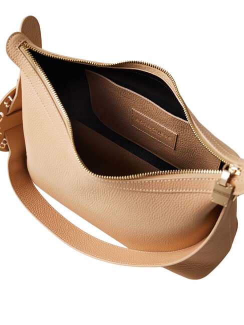 011 Sac bandouli&egrave;re en cuir biscuit - Sacs pour Femme