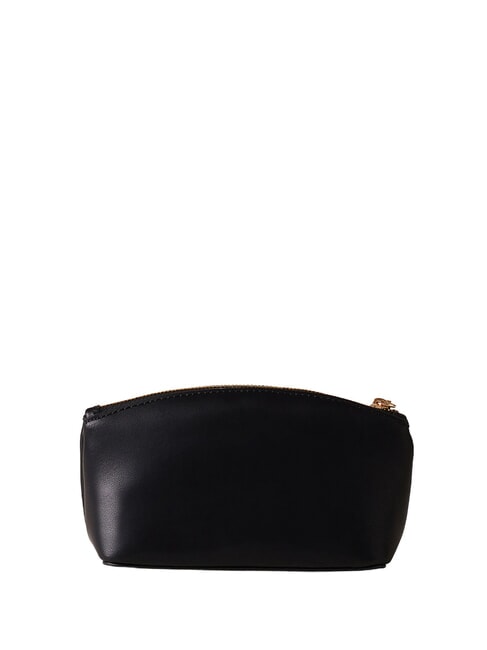 LETTERING Mini trousse de toilette en cuir Noir - Pochettes & Trousses