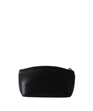 BORBONESE LETTERING Mini trousse de toilette en cuir Noir - Pochettes & Trousses - 3