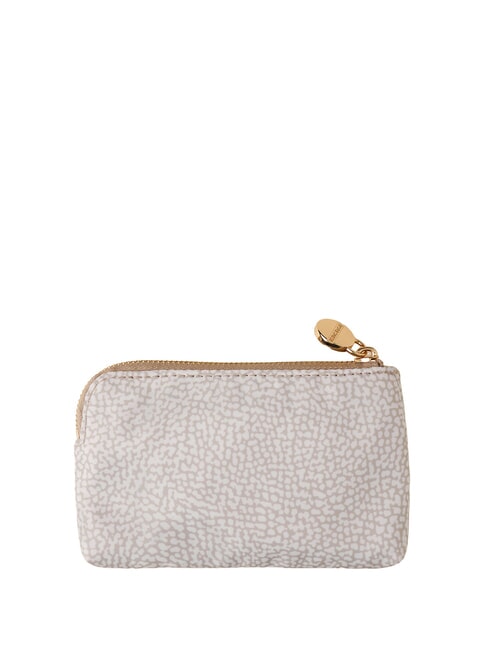 CLASSICA Porte-monnaie avec porte-cl&eacute;s coton blanc - Porte-cl&eacute;s