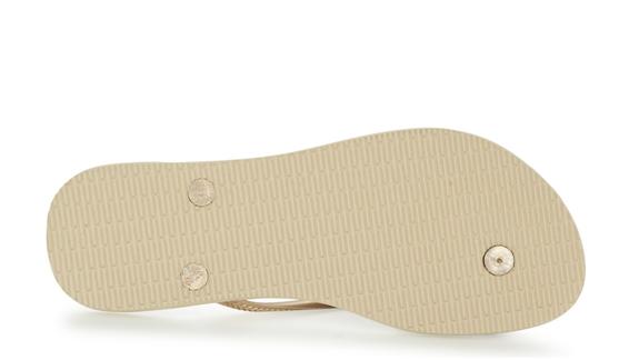 Tongs HAVAINAS SLIM SABLE GRIS / LIGHT GOLDEN - Chaussures Femme