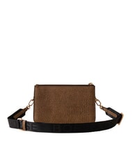 BORBONESE GRAFFITI Mini sac bandouli&egrave;re op naturel / noir - Sacs pour Femme - 3