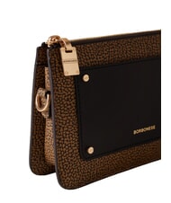 BORBONESE GRAFFITI Mini sac bandouli&egrave;re op naturel / noir - Sacs pour Femme - 4