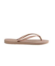 HAVAIANAS Tongs HAVAINAS SLIM rose / or - Chaussures Femme - 3