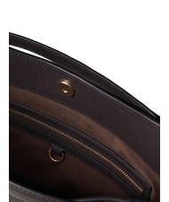 BORBONESE LONDON Python Sac &agrave; main avec bandouli&egrave;re brun/&eacute;b&egrave;ne - Sacs pour Femme - 5