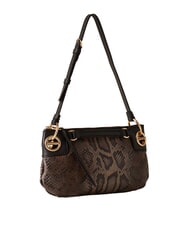 BORBONESE LONDON Sac bandouli&egrave;re en cuir brun/&eacute;b&egrave;ne - Sacs pour Femme - 2