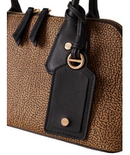 BORBONESE GEMINI sac bandouli&egrave;re op naturel / noir - Sacs pour Femme - 4