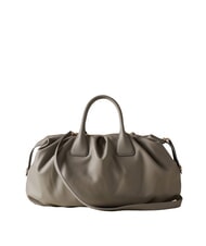 BORBONESE VIS-A-VIS Large Sac &agrave; main avec bandouli&egrave;re &eacute;cran d'argent - Sacs pour Femme - 3