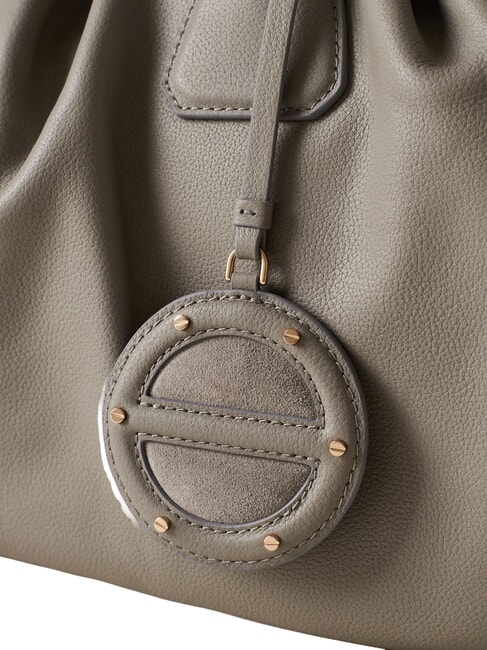 VIS-A-VIS Large Sac &agrave; main avec bandouli&egrave;re &eacute;cran d'argent - Sacs pour Femme