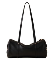BORBONESE VIS-A-VIS Sac bandouli&egrave;re en cuir Noir - Sacs pour Femme - 3