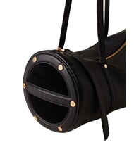 BORBONESE VIS-A-VIS Sac bandouli&egrave;re en cuir Noir - Sacs pour Femme - 4