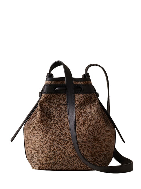 FLIGHT Mini sac bandouli&egrave;re seau op naturel / noir - Sacs pour Femme