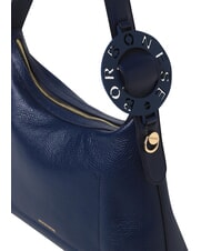 BORBONESE 011 Sac bandouli&egrave;re en cuir Bleu de Prusse - Sacs pour Femme - 3
