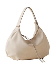 BORBONESE PRIVE Sac bandouli&egrave;re en cuir coton blanc - Sacs pour Femme - 3