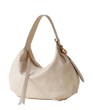 BORBONESE PRIVE Sac bandouli&egrave;re en cuir coton blanc - Sacs pour Femme - 4