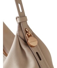 BORBONESE PRIVE Sac bandouli&egrave;re en cuir coton blanc - Sacs pour Femme - 6