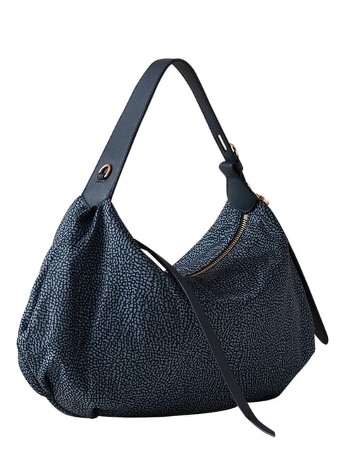 PRIVE Sac bandouli&egrave;re Hobo lapis bleu - Sacs pour Femme
