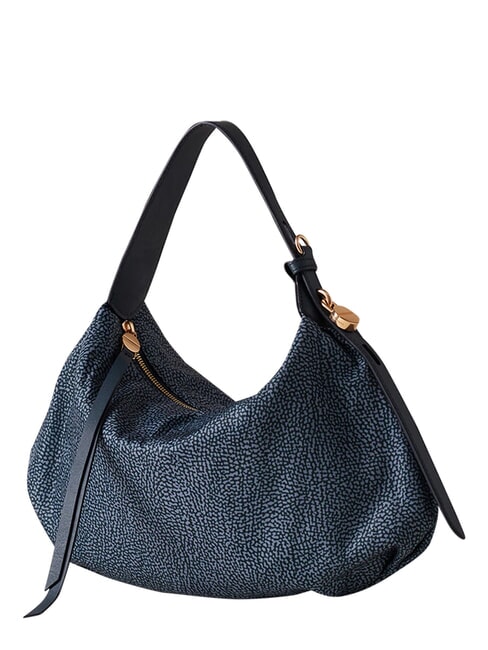 PRIVE Sac bandouli&egrave;re Hobo lapis bleu - Sacs pour Femme