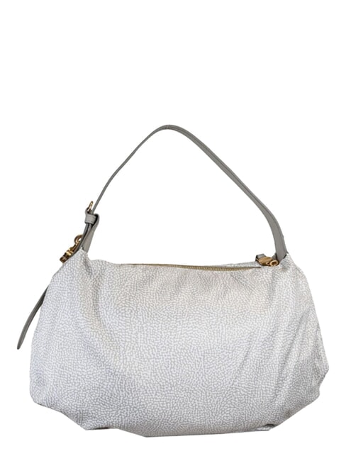 PRIVE Sac bandouli&egrave;re Hobo coton blanc - Sacs pour Femme