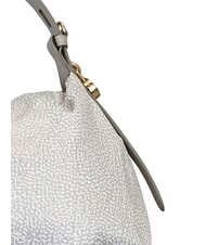 BORBONESE PRIVE Sac bandouli&egrave;re Hobo coton blanc - Sacs pour Femme - 3