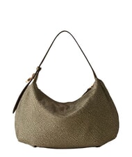 BORBONESE PRIVE Sac bandouli&egrave;re Hobo olive - Sacs pour Femme - 2