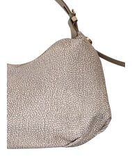 BORBONESE PRIVE Sac bandouli&egrave;re Hobo sable - Sacs pour Femme - 3