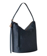 BORBONESE PRIVE Sac bandouli&egrave;re vertical lapis bleu - Sacs pour Femme - 3
