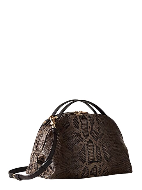 SEXY Sac &agrave; main en cuir, avec bandouli&egrave;re brun/&eacute;b&egrave;ne - Sacs pour Femme