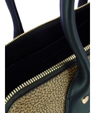 BORBONESE GEMINI sac bandouli&egrave;re op naturel / noir - Sacs pour Femme - 4