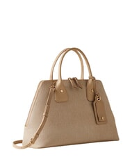 BORBONESE GEMINI Sac &agrave; main avec bandouli&egrave;re sable - Sacs pour Femme - 4