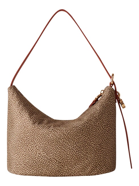PRIVE Sac bandouli&egrave;re Hobo papaye beige/rouge - Sacs pour Femme