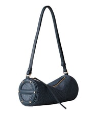 BORBONESE VIS-A-VIS Petit sac bandouli&egrave;re lapis bleu - Sacs pour Femme - 3